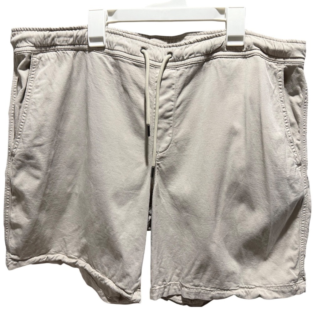 NN07 Gregor Short 1154 Mens‎ XL Beige Elastic Drawstring Chino Shorts Sand 1154